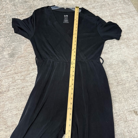 Beyond Yoga All Wrapped Up Black Women's Jogger Leg Modal Jumpsuit - Picture 9 of 11